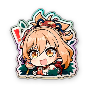 Yoimiya (Holo) #1 Sticker