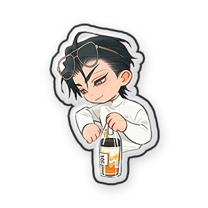 He Tian #8 Sticker