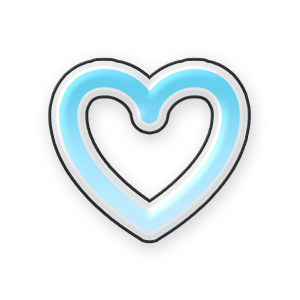 Blue Heart #1 Sticker