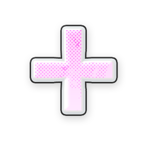 Pastel Pink Plus #1 Sticker