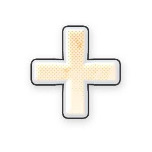 Pastel Yellow Plus #1 Sticker