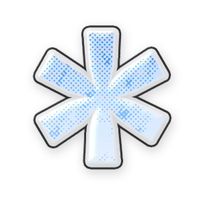 Pastel Blue Asterisk #1 Sticker