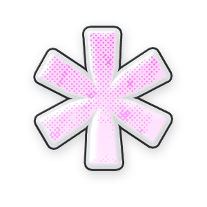 Pastel Pink Asterisk #1 Sticker