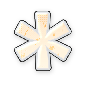 Pastel Yellow Asterisk #1 Sticker