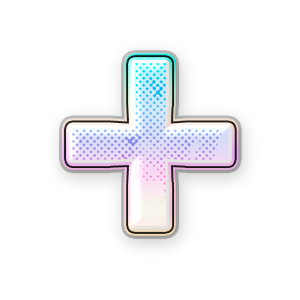 Pastel Gradient Plus (Holo) #1 Sticker