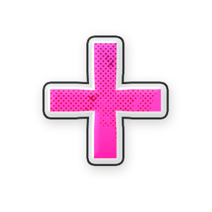 Pink Plus #1 Sticker