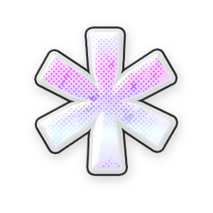 Gradient Asterisk #1 Sticker