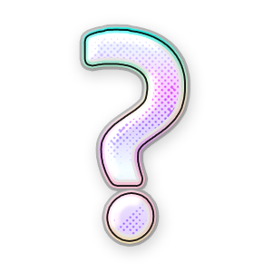 Gradient Question (Holo) #1 Sticker