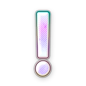 Gradient Exclamation (Holo) #1 Sticker